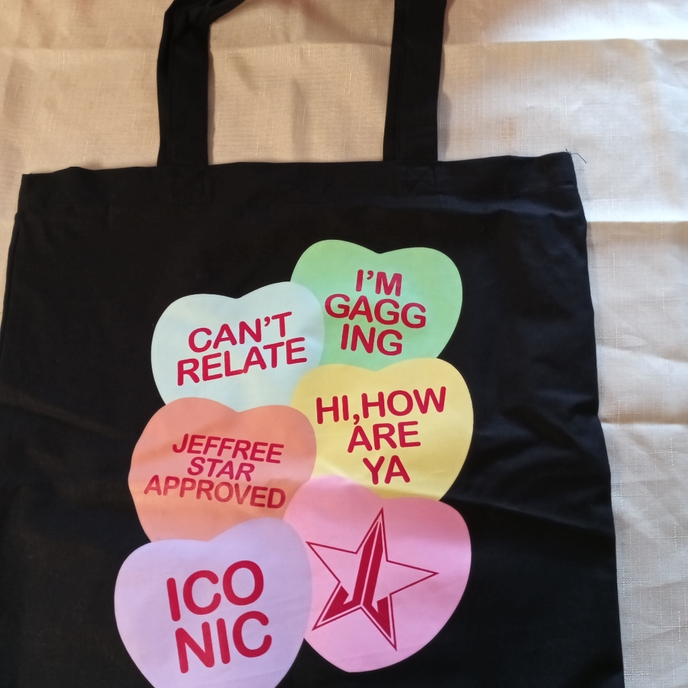 Jeffree Star cosmetic's Valentine's tote bag